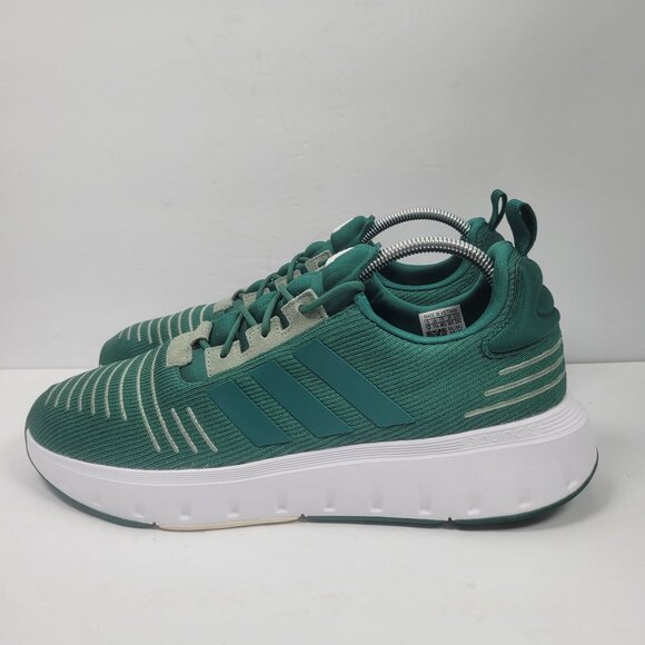 Adidas Swift Run 23 Men's Green/White Running Shoes IG4705 US Size 12 - Picture 2 of 8